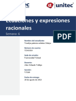 S6-Ejercicios de Tarea 6.1 Ecuaciones y Expresiones Racionales