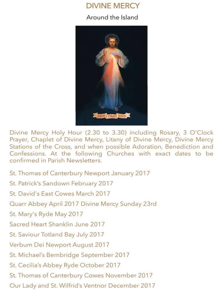 Divine Mercy Meetings | PDF | Religion & Spirituality