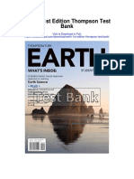 Earth 1st Edition Thompson Test Bank