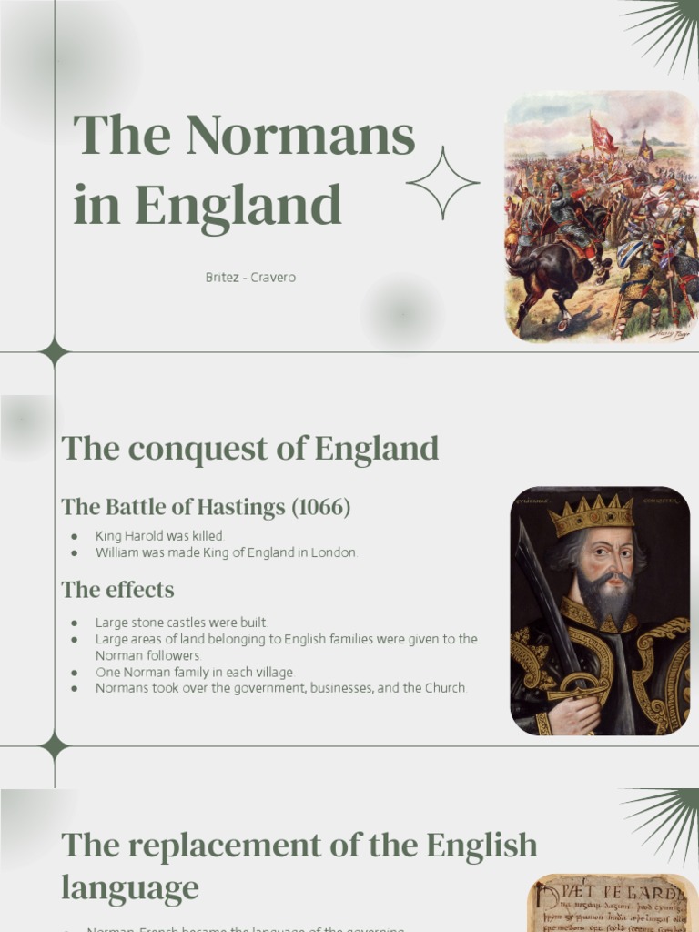 The Normans in England English Culture PDF