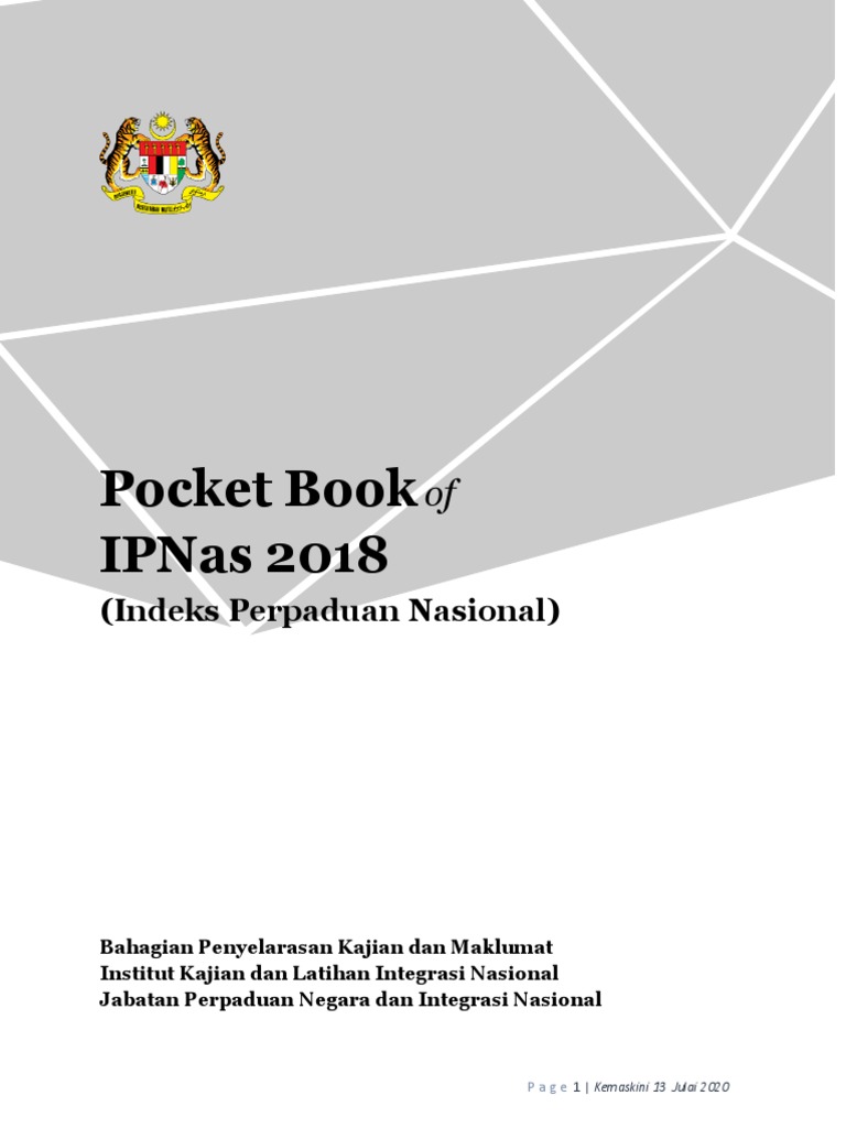 Pocket Book - Info Indeks Perpaduan Nasional (Ipnas) | PDF