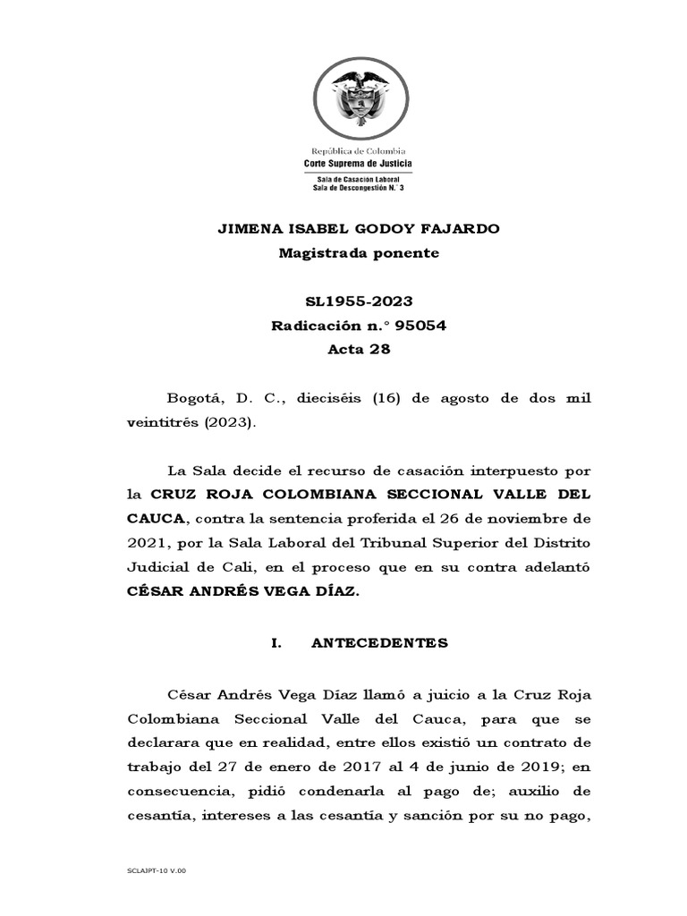 SL1955 2023 | PDF | Derecho laboral | Judicaturas