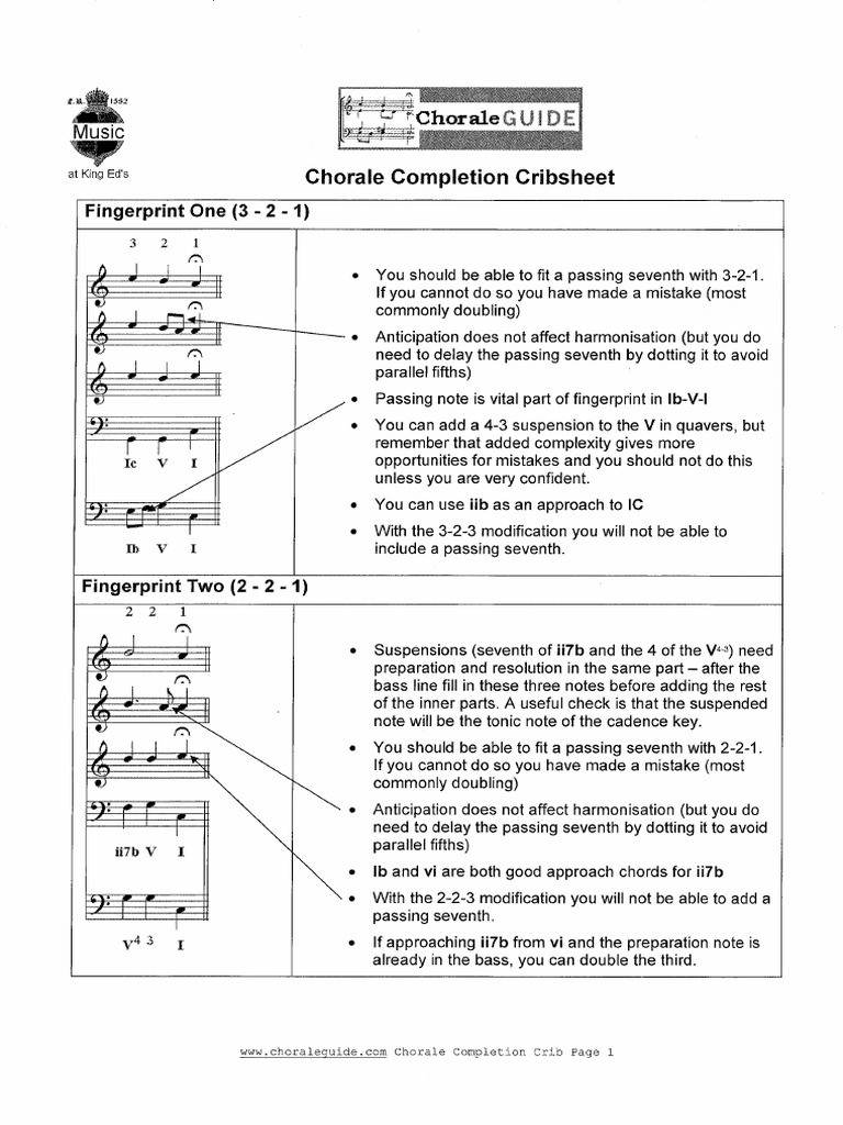 Chorale Guide PDF