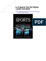 Economics of Sports The 5th Edition Leeds Test Bank