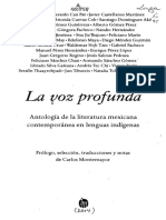La Voz Profunda: Antología de La Literatura Mexicana Contemporánea en Lenguas Indígenas
