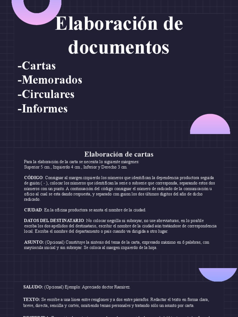 Elaboración de Documentos | PDF | Caso de carta