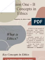 Lesson 1B Key Concepts in Ethics