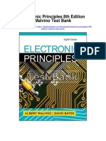 Electronic Principles 8th Edition Malvino Test Bank