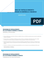 Programa de Fortalecimiento de La Actividad Economica e Ingreso - 26ago2023