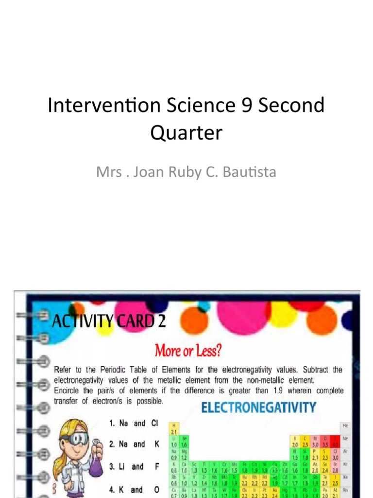 Intervention Science 9 Second Quarter | PDF