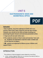 Unit 6: Electromagnetic Wave and Geometrical Optics