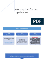 Documents Required For The Application
