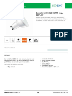 Bombilla LED GU10 OSRAM Chip, 120º, 6W