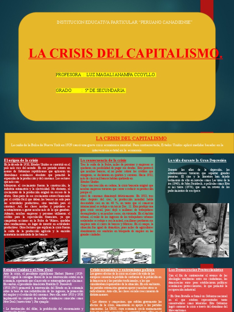 5º Crisis Del Capitalismo Pdf Gran Depresion Nuevo Acuerdo