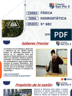 HIDROSTÁTICA FÍSICA 5º SEC (Semana 16)