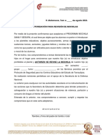 Carta Autorización para Revisión de Mochilas Cbtis135 2023