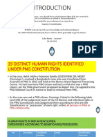 Basic Human Rights - in PNG Constitution