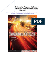 Essential University Physics Volume 1 Global 3rd Edition Wolfson Solutions Manual
