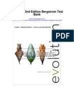 Evolution 2nd Edition Bergstrom Test Bank