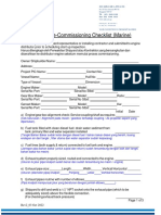 PRE COMMISSIONING FORM (Latest Updated On 03oct2022)