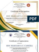 Brigada Eskwela Certificates