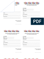 Formulir Pendaftaran Anggota PMR Madya