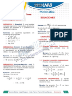 03 Semana 04 Matemática Ecuaciones