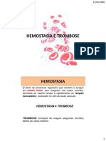 Homeostasia e Trombose