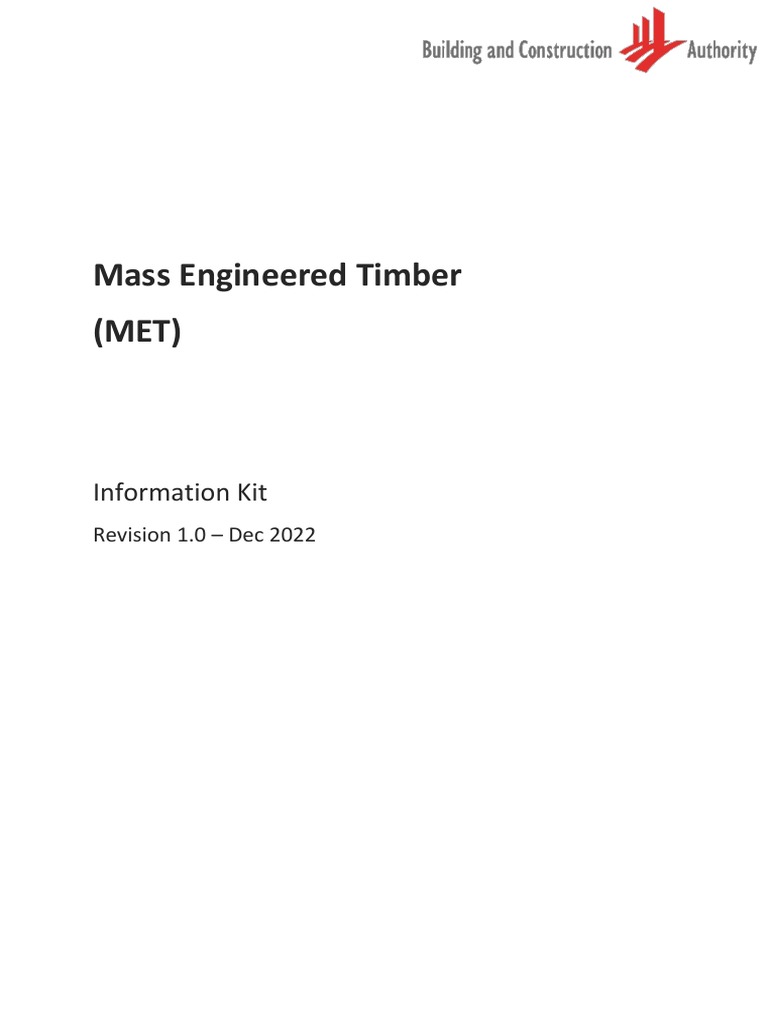Mass Engineered Timber Information Kit | PDF | Lumber | Certification