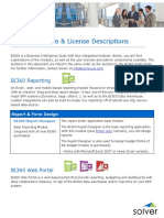 BI360 Module License Descriptions