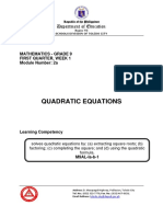 Math9 q1 Wk2 Mod2a Quadratic-Equations