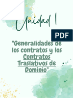 Contrato Traslativo de Dominio - Generalidades