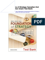Foundations of Strategy Canadian 2nd Edition Grant Test Bank