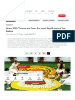 Onam 2023 - Thiruvonam Date, Story and Significance of The Festival - Times of India