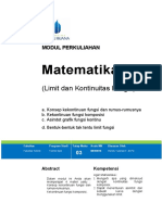 Modul-3. MTK I Limit Dan Kontinuitas Fungsi