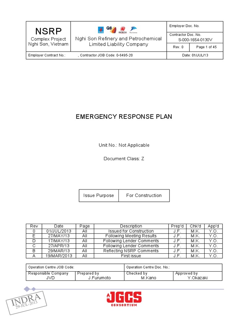 S 000 1654 0130v 0 0010 Emergency Response Plan PDF Emergency