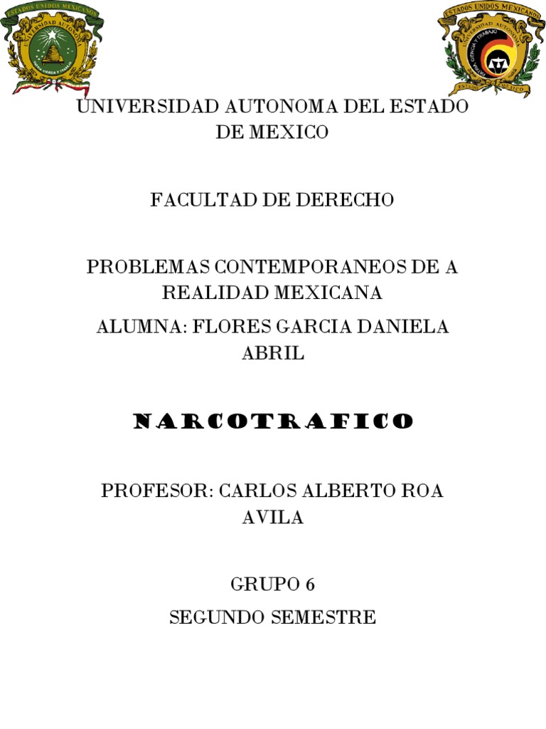 Narcotráfico en México: Historia y Violencia | PDF | Comercio ilegal de ...