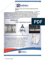 French lightning protection manufacturer INDELEC's PREVECTRON ESE system