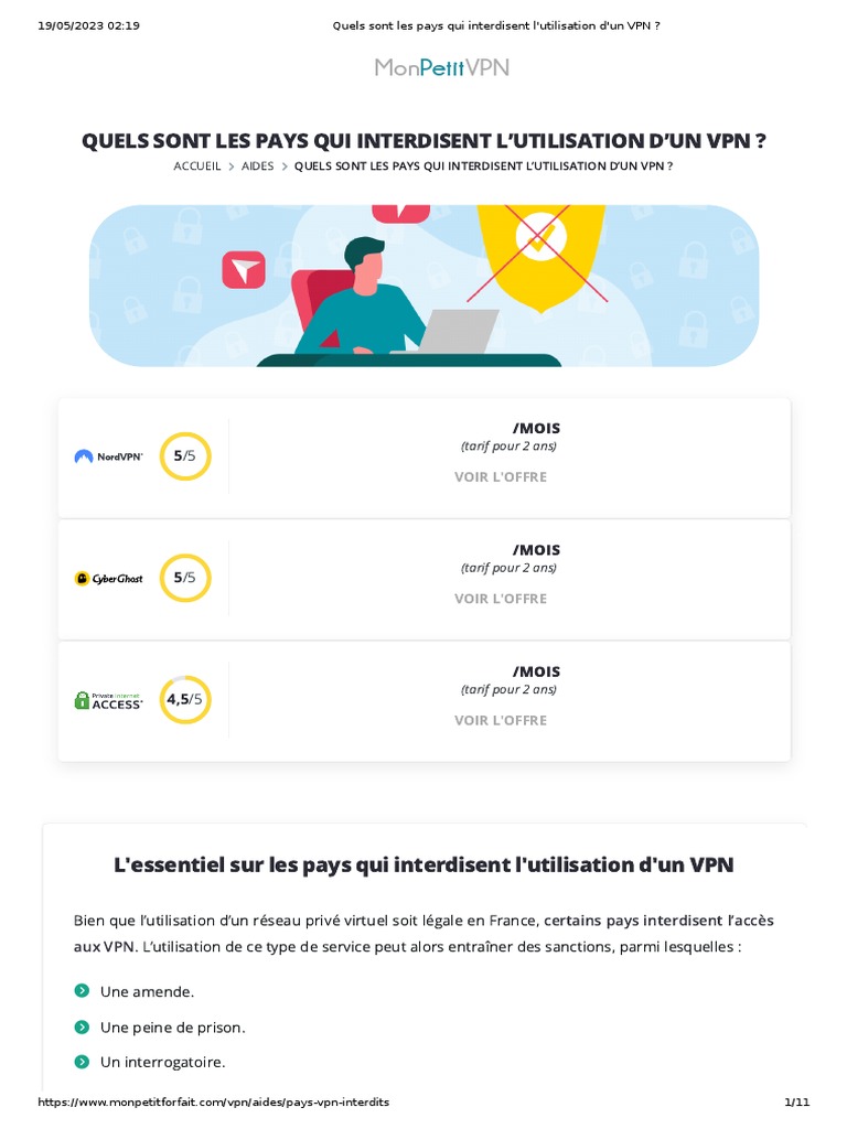 Pays interdisant l'utilisation des VPN | PDF | Réseau privé virtuel ...