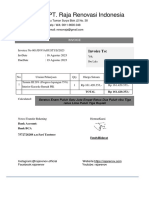 Invoice Interior Karaoke Termin III 16 Agustus 2023