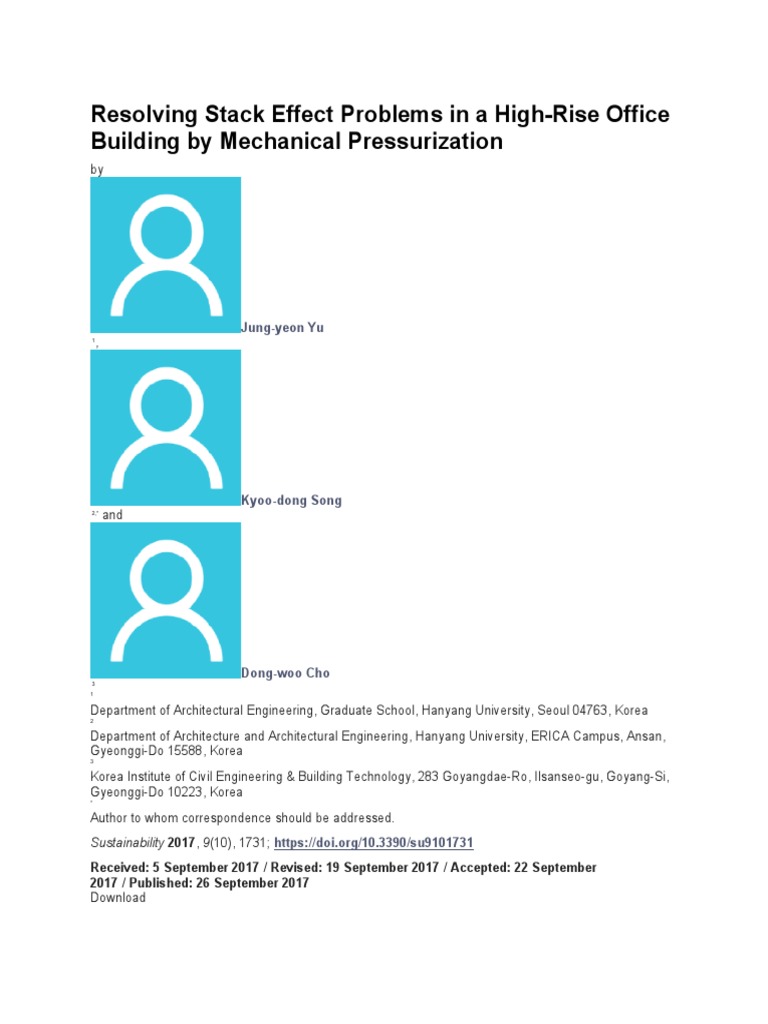 Stack Effect Solutions for High-Rises | PDF | Elevator ...