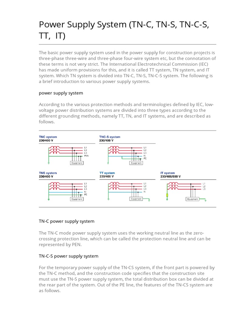 Overview of Power Supply Systems | PDF | Materials Science | Nature
