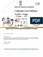 Syllabus Class 8th