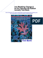 Functions Modeling Change A Preparation For Calculus 5th Edition Connally Test Bank