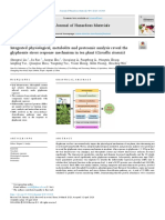 Integrated Physiological, Metabolite and Proteomic Analysis Reveal The