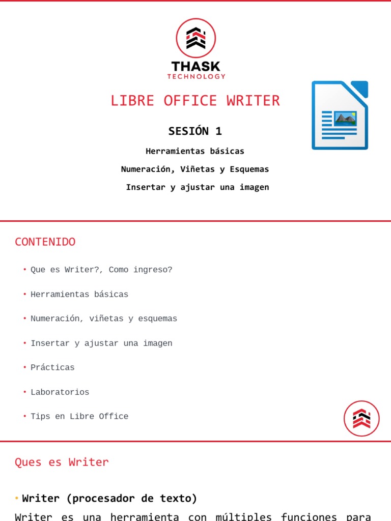Libre Office Writer - 1 | PDF | Microsoft Office | Ventana (informática)