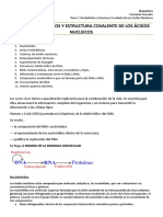 Copia de Tema 7 - NUCLEÓTIDOS Y ESTRUCTURA COVALENTE DE LOS ÁCIDOS NUCLEICOS