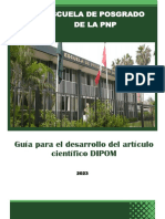 Guia para El Desarrollo Del Artículo Científico - Dipom