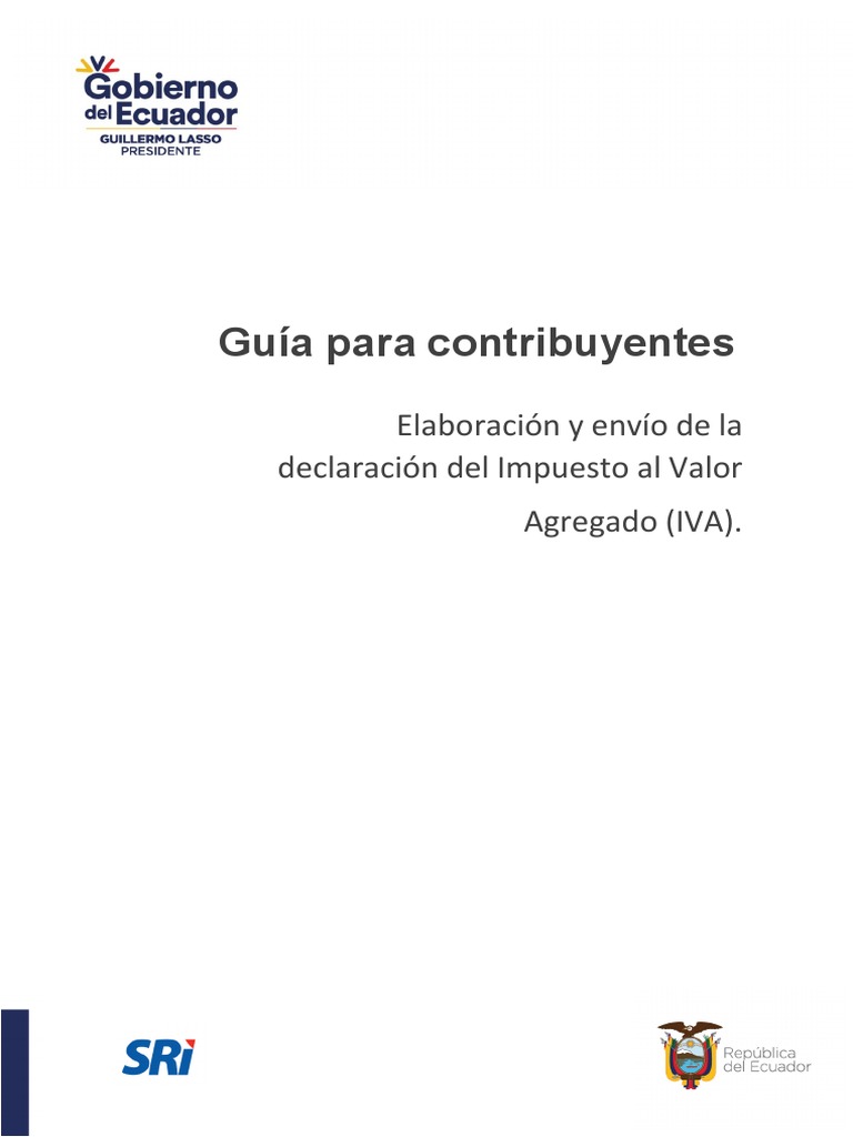 Guía para Declarar el IVA en Línea | PDF | Impuesto al valor agregado ...