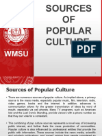 Sources of Popular Culture